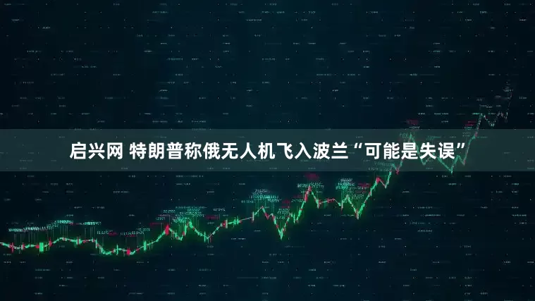 启兴网 特朗普称俄无人机飞入波兰“可能是失误”